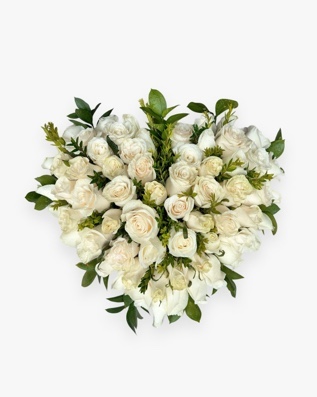 Corazón de rosas